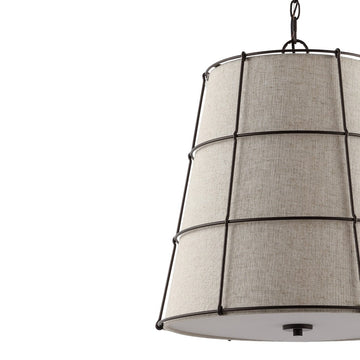Silas Rustic Farmhouse LED Flush Mount - JONATHAN Y